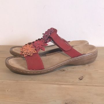 Rieker - Flat sandals (Orange, Red, Beige)
