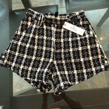 Joelle Collection - Shorts taille haute (Blanc, Noir)