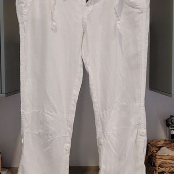 Point Zero - Pantalons à jambes larges (Blanc)