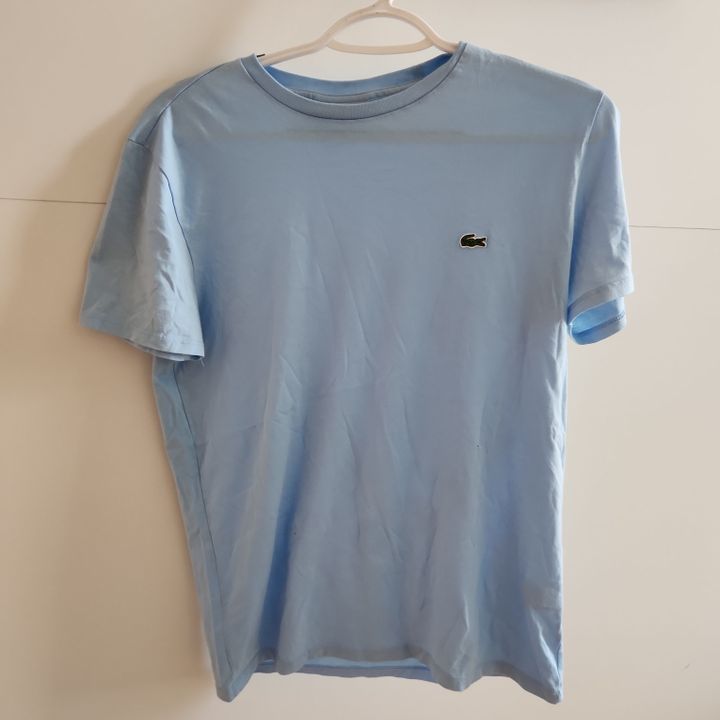 Tee shirt discount lacoste bleu ciel