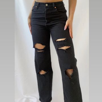 Levis  - Ripped jeans (Black, Denim)