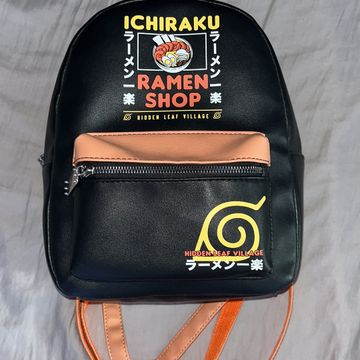 ichiraku ramen shop - Backpacks (Black, Orange)