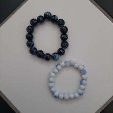 Aucune  - Bracelets (Blanc, Bleu)