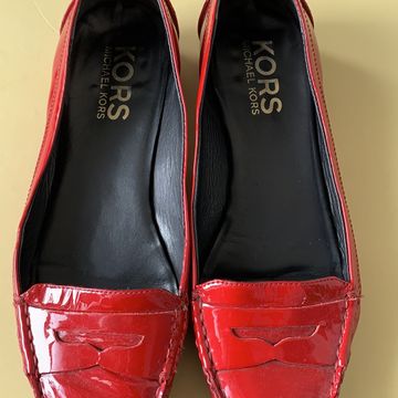 Michael Kors Red Patent Leather Loafers - Loafers (Rouge)