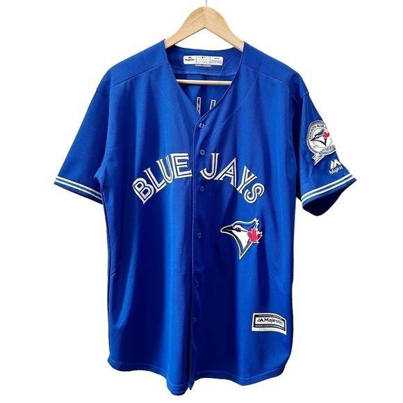 Toronto Blue Jays Kevin Pillar Jersey size 50 Majestic Performance apparel  New