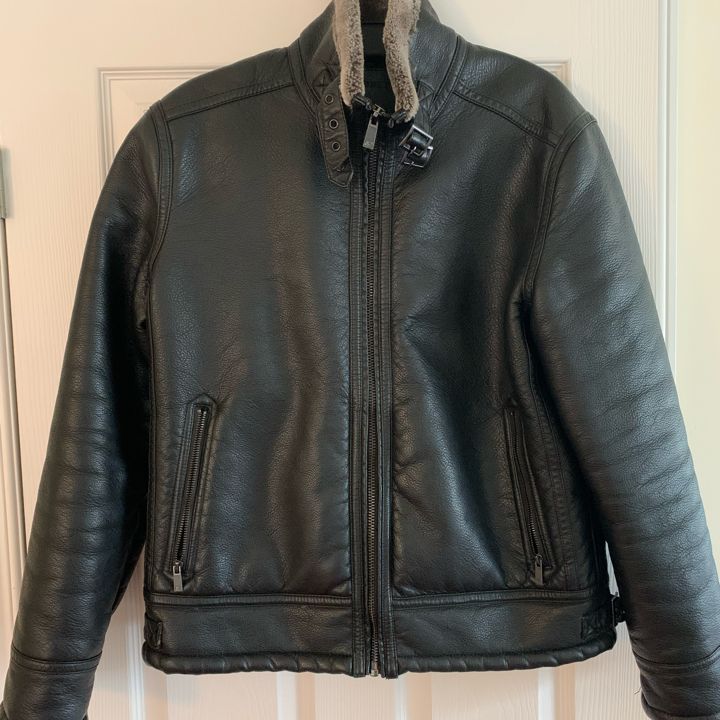 Point zero shop leather jacket