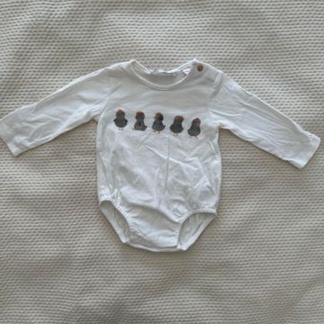Zara - Pyjamas, dormeuses pour bébé (Blanc, Orange, Gris)