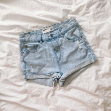 Garage - Shorts en jean (Blanc, Bleu)