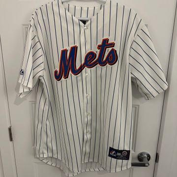 Vintage - Men - Majestic New York Mets Jersey - White/Blue/Orange