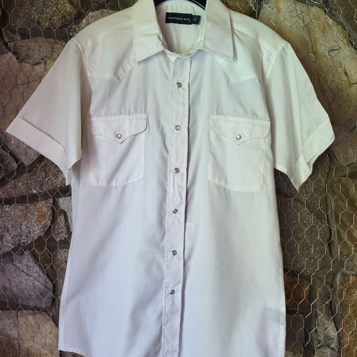 Bohio Men's White With Black Print Collar Shirt 94-0003, 43% OFF
