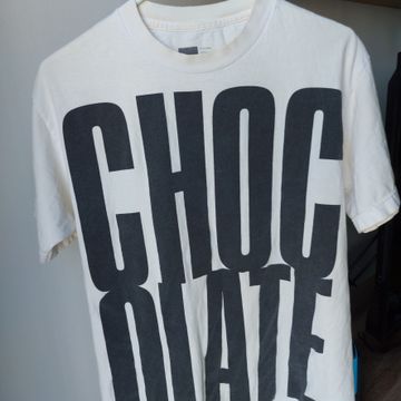 Chocolate - Short sleeved T-shirts (White)