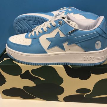 Bape - Sneakers (Blanc, Bleu)