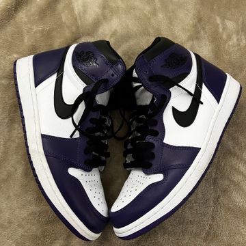 Nike jordan hot sale court purple