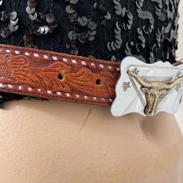 Western belt - Belts (Brown, Silver, Gold)