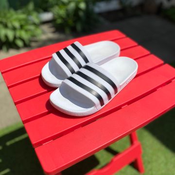 Adidas - Sandals (White, Black)