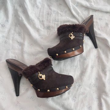 Baby Phat - Mules & Clogs (Brown, Gold)