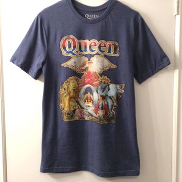 Queen  - Short sleeved T-shirts (Blue)
