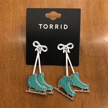 Torrid - Earrings (White, Blue)