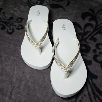 Ardene - Flip flops (White, Silver)