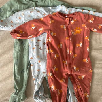 Pekkle - Pyjamas, dormeuses pour bébé (Bleu, Vert, Orange)