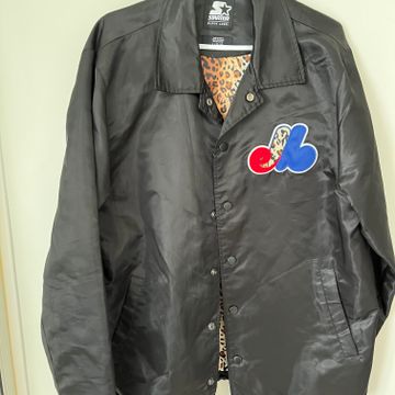 Rare Montreal Expos Starter Satin Bomber Jacket (M)