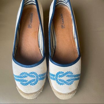 Sperry - Wedges (White, Blue)