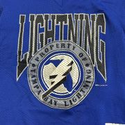 Vintage Rare 1993 Tampa Bay Lightning NHL Hockey Sports Jersey Shirt Size  L/XL