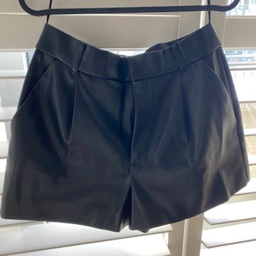 Zara  - Shorts en cuir (Noir)