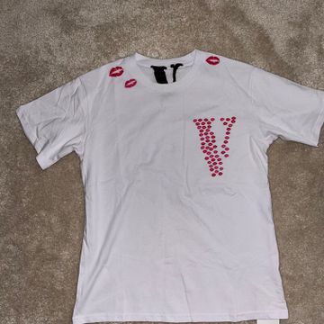 Vlone - Chemises à motifs (Blanc, Rose)