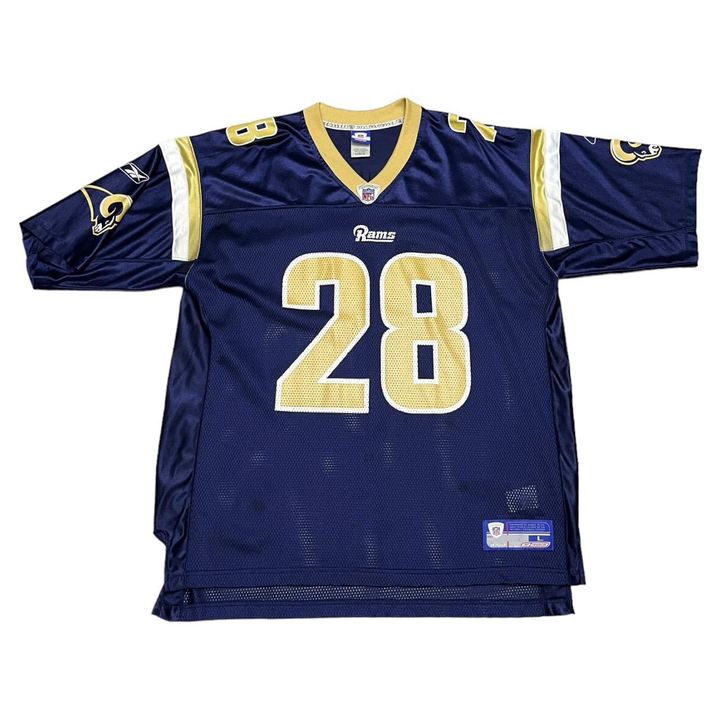 Y2K Marshall Faulk St. Louis Rams NFL Nike Jersey 