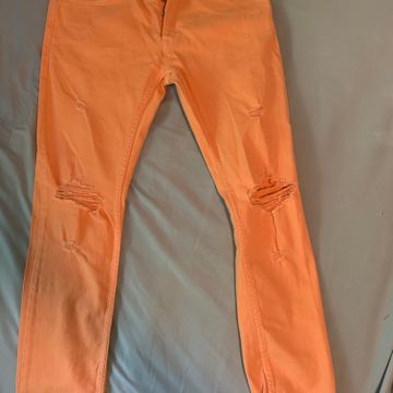 Topman - Jeans troués (Orange)