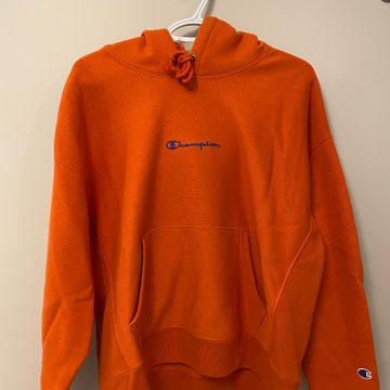 Neon orange champion clearance sweatshirt