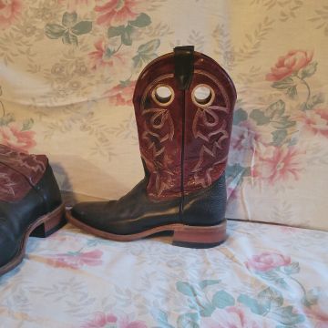 Boulet - Cowboy boots (Black, Red)