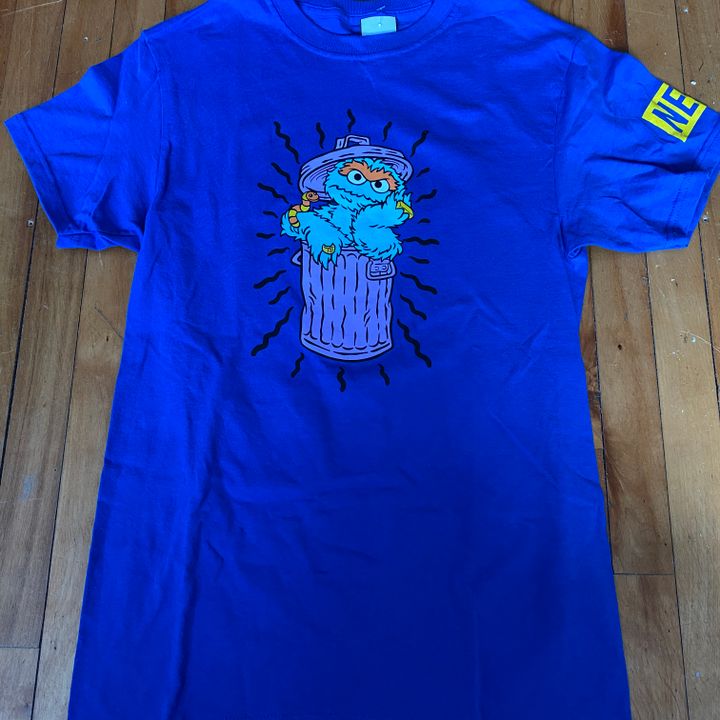 Neff x Sesame Street Cookie Monster Tee (turquoise)