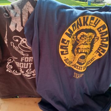 Gas monkey garage - T-shirts manches courtes (Bleu, Jaune)
