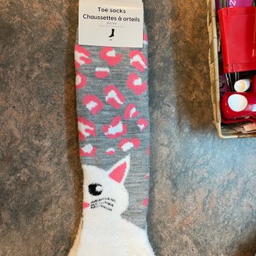 Ardene - Socks (White, Pink, Grey)