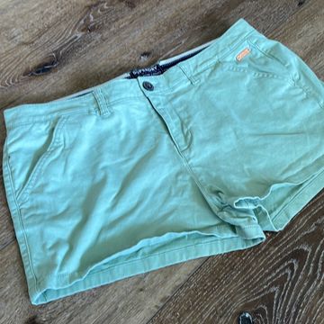 SUPERDRY - Shorts taille haute (Vert)