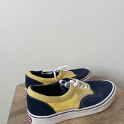 Vans jaune outlet et bleu