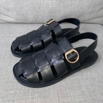 Zara - Flat sandals (Black)