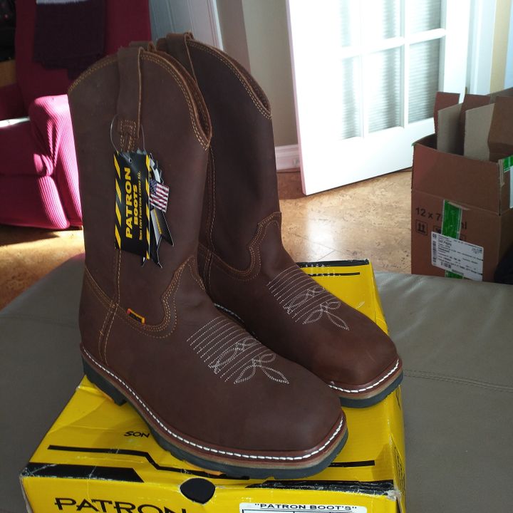 Patron Bottes cowboy et western Marron