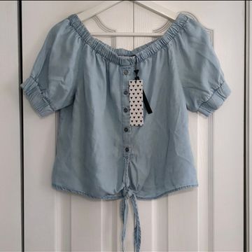 Noisy May - Off-the-shoulder tops (Blue)