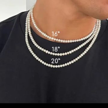 Perles - Colliers & pendentifs (Blanc)