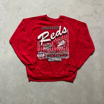 Vintage CINCINNATI REDS Sweatshirt Sweater Crew Neck Large 