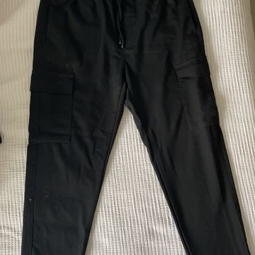 Zara - Pantalons cargo (Noir)