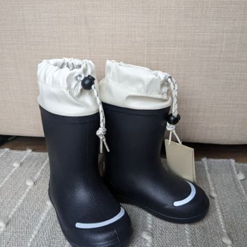 Muji - Rain & Snow boots (White, Blue)