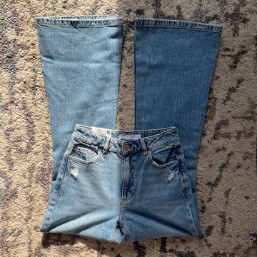 Garage - Flared jeans (White, Blue)
