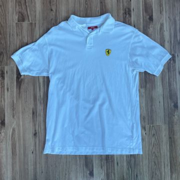 POLO FERRARI BLANC