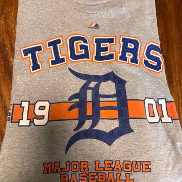 Mens Majestic MLB Detroit Tigers T-Shirt Size L