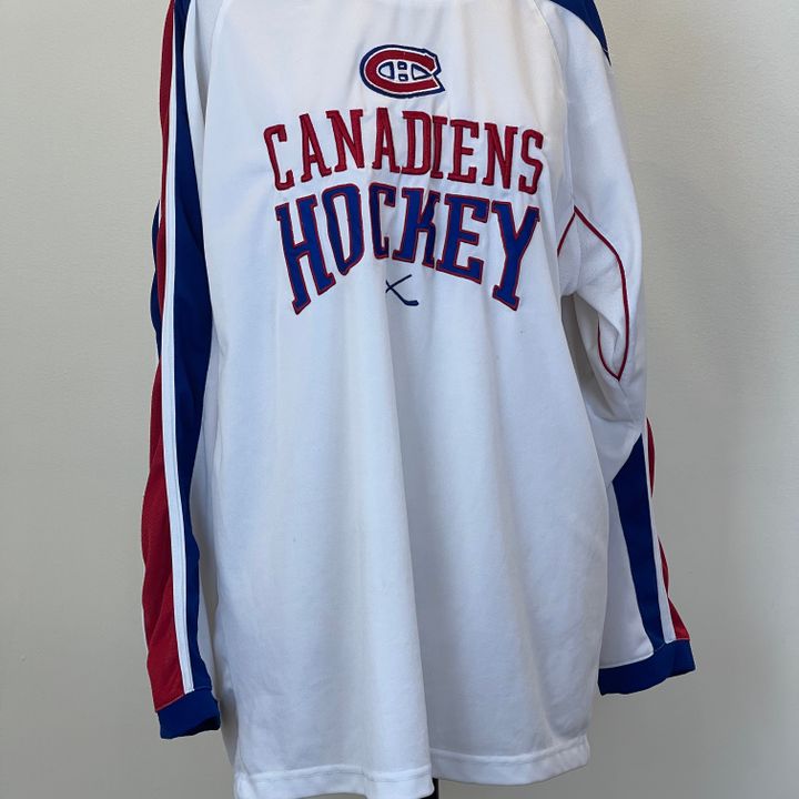 YOUTH FANATICS MONTREAL CANADIENS HABS Hockey Jersey Size L/XL Boys NWT