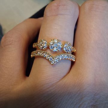 Gold diamond ring size 7 - Bagues (Or)